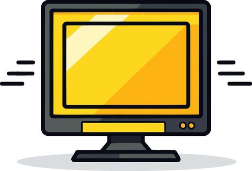 Fast Loading Computer Monitor vector
