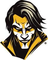 Stylized Illustration of a Man with Bold Features vector