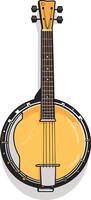 Illustration of a Classic Banjo vector