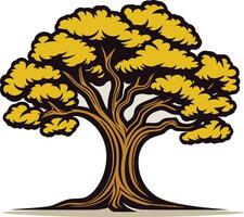 Stylized Illustration of a Large Tree vector