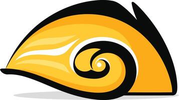 Abstract Design with a Swirling Pattern vector