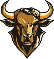 Bull Head Mascot Design vector