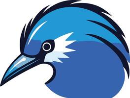 Blue Jay Bird Logo Design vector