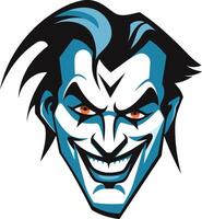 Evil Jester with a Sinister Grin vector