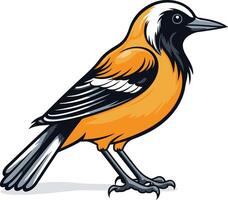 Illustration of a Colorful Bird vector