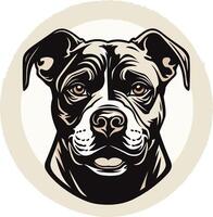 Portrait of a Pit Bull vector