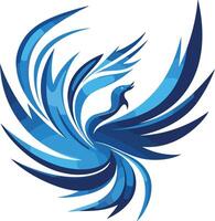 Blue Phoenix Illustration vector