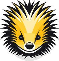 Smiling Hedgehog Illustration vector