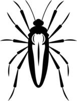 Stylized black and white illustration of a bug, perfect for design projects vector