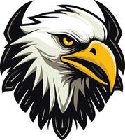 Eagle Head with Sharp Gaze vector