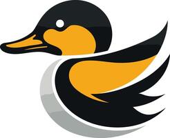Abstract Illustration of a Flying Duck vector