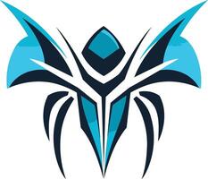 Abstract Design with Blue and Black vector