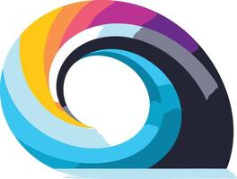 Abstract Colorful Swirl Design vector