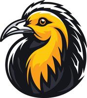 Head of a Yellow Crested Cockatoo vector