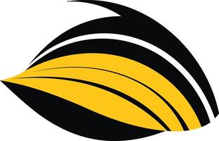 Abstract Design with Yellow and Black vector