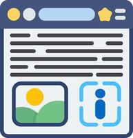 Information Flat Icon vector
