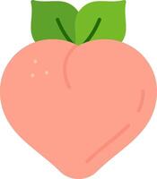 Peach Flat Icon vector