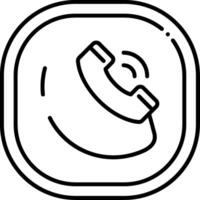 Call Line Icon vector