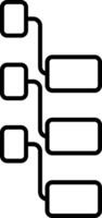 Subtask Line Icon vector