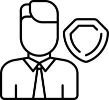 Insurance Broker Icon vector