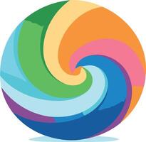 Abstract Colorful Spiral Design vector