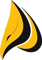 Abstract Yellow and Black Design vector