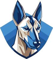 Geometric Portrait of a Dog vector