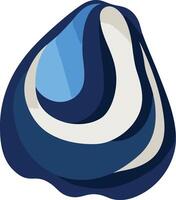 Abstract Blue and White Design vector