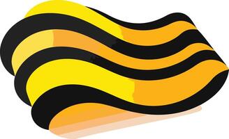 Abstract Yellow and Black Striped Pattern vector