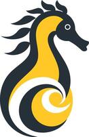Abstract Seahorse Illustration vector