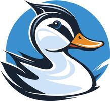 Cartoon Illustration of a Duck vector
