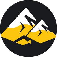 Abstract Mountain Range Icon vector