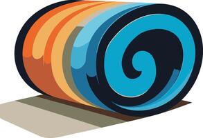 Abstract Colorful Swirl Illustration vector