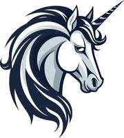 Unicorn Head with Flowing Mane vector