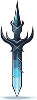 Ice Sword A Sharp and Powerful Weapon vector