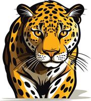 Close up of a Powerful Jaguar vector
