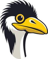 Close Up Portrait of a Curious Bird vector