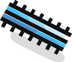 Abstract Geometric Pattern with Blue and Black Stripes vector