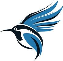 Stylized Hummingbird in Flight vector