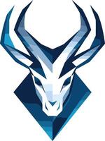 Abstract Geometric Deer Head Design vector