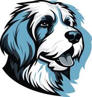 Portrait of a Happy Dog vector