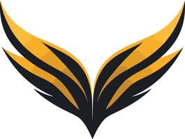 Abstract Winged Logo Design vector
