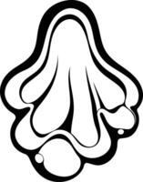 A bold and stylish line art illustration of a human nose, perfect for tattoos, branding, and design projects vector
