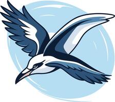 Seagull Soaring in the Sky vector