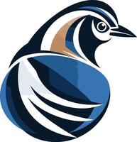 Blue Bird Abstract Design vector