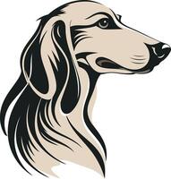 Stylized Portrait of a Dog vector