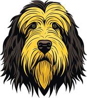 Portrait of a Golden Retriever vector