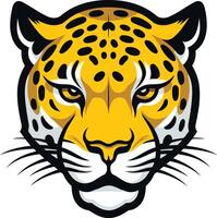 Close up of a Powerful Leopard's Face vector
