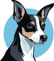 Portrait of a Toy Fox Terrier vector