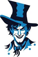 Smiling Man in a Top Hat vector
